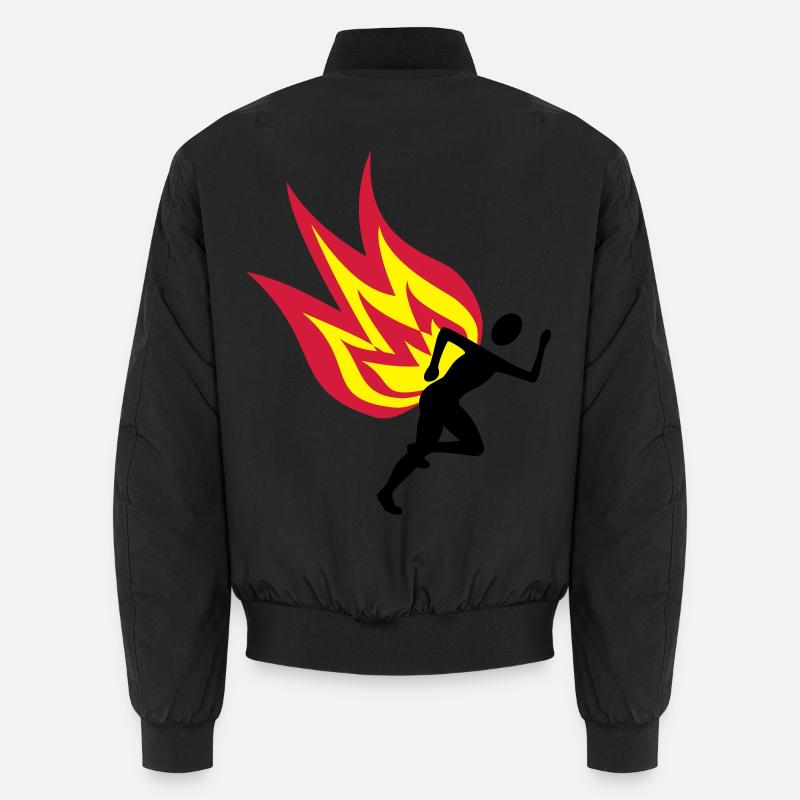 Jogger Feuer Unisex Bomberjacke
