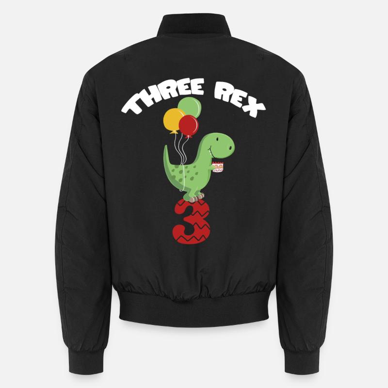Three Rex - Dritter Geburtstag Junge - 3 Jahre Unisex Bomberjacke