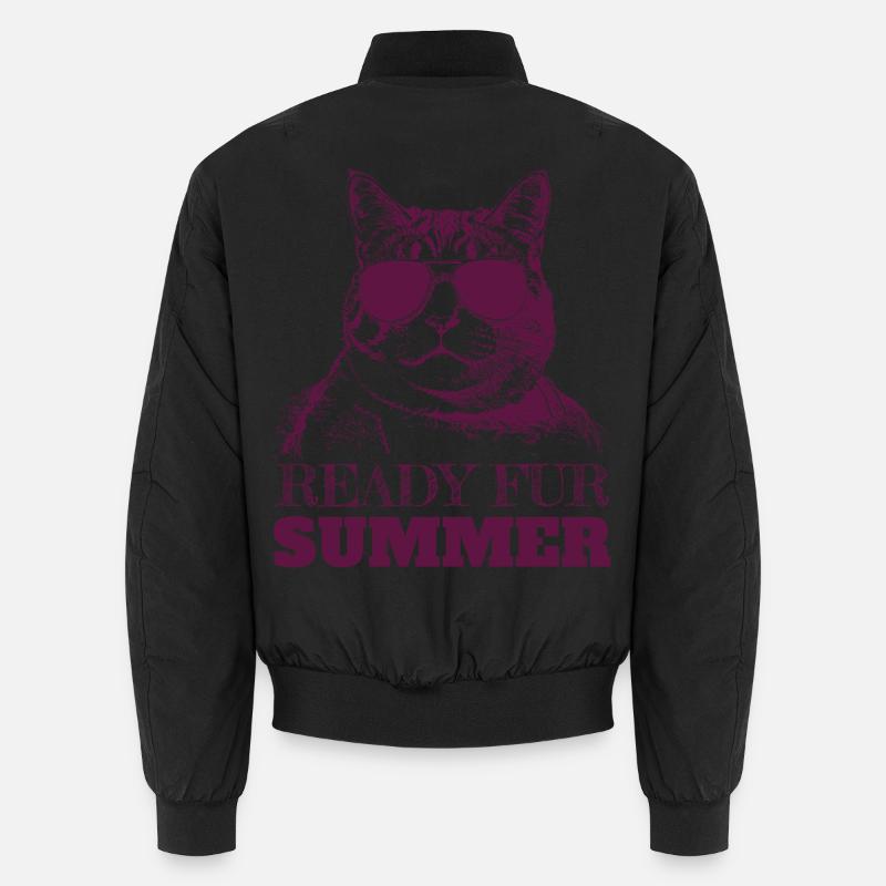 Chonky Cat ready for summer Unisex Bomber Jacket