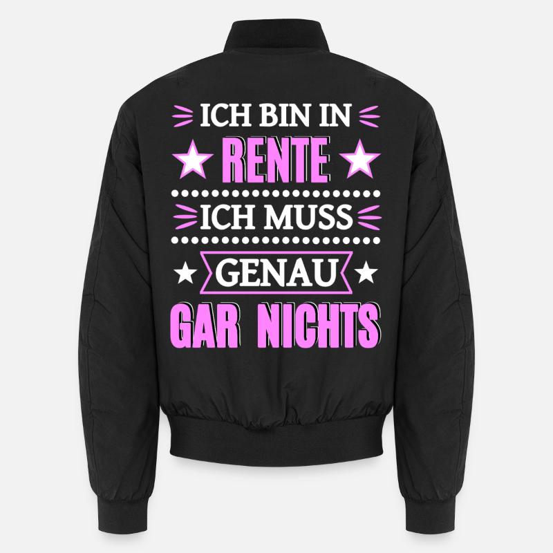 Endlich in Rente Unisex Bomberjacke