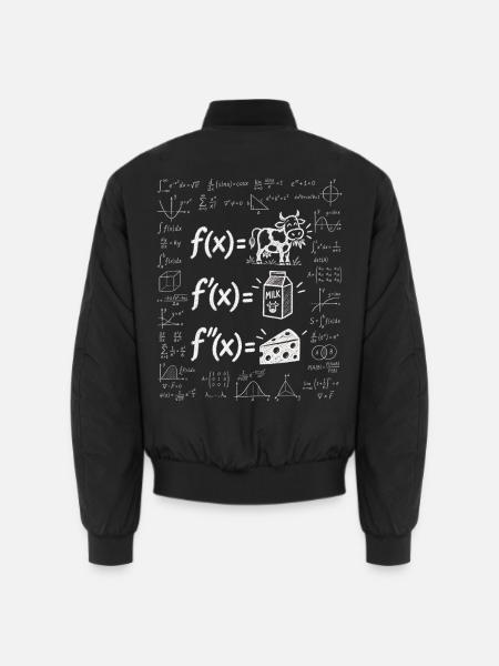 Cowculus-abgeleitete Kalkül - Unisex Bomberjacke - Schwarz