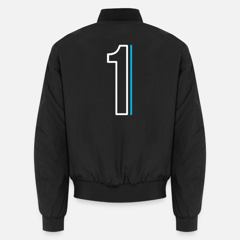Nummer 1 - Eins - Unisex Bomberjacke - Schwarz