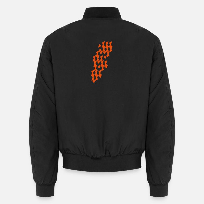 Modul_Muster in Kombinatorik - Unisex Bomberjacke - Schwarz