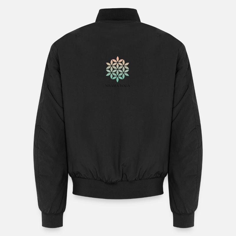 Logo Niyama - Unisex Bomberjacke - Schwarz