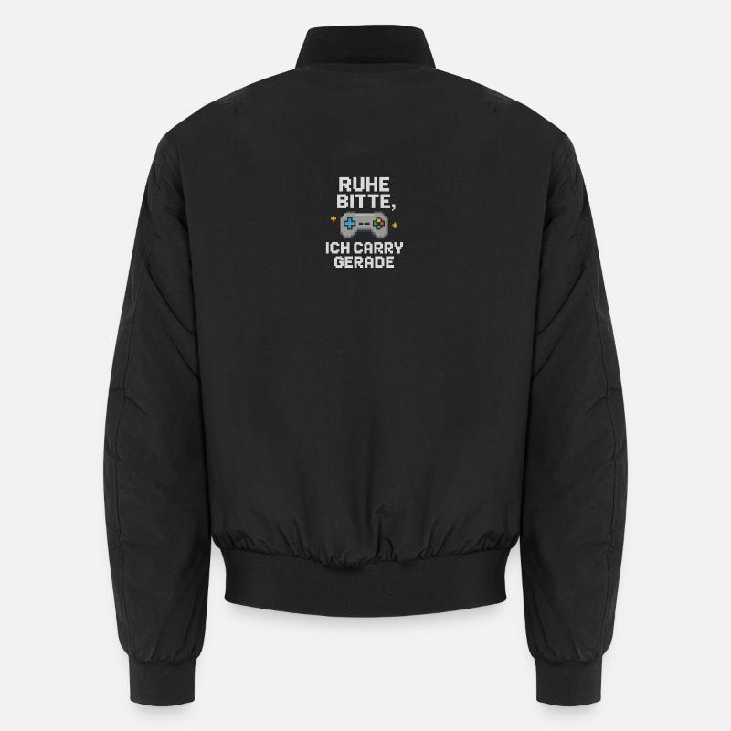 Silence Please Pixel Controller Graphiques - Bomber unisexe - noir