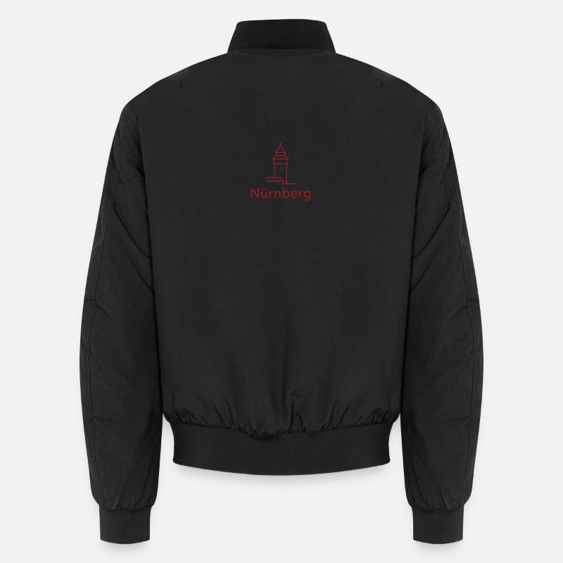 Nürnberg Turm Silhouette - Unisex Bomberjacke - Schwarz