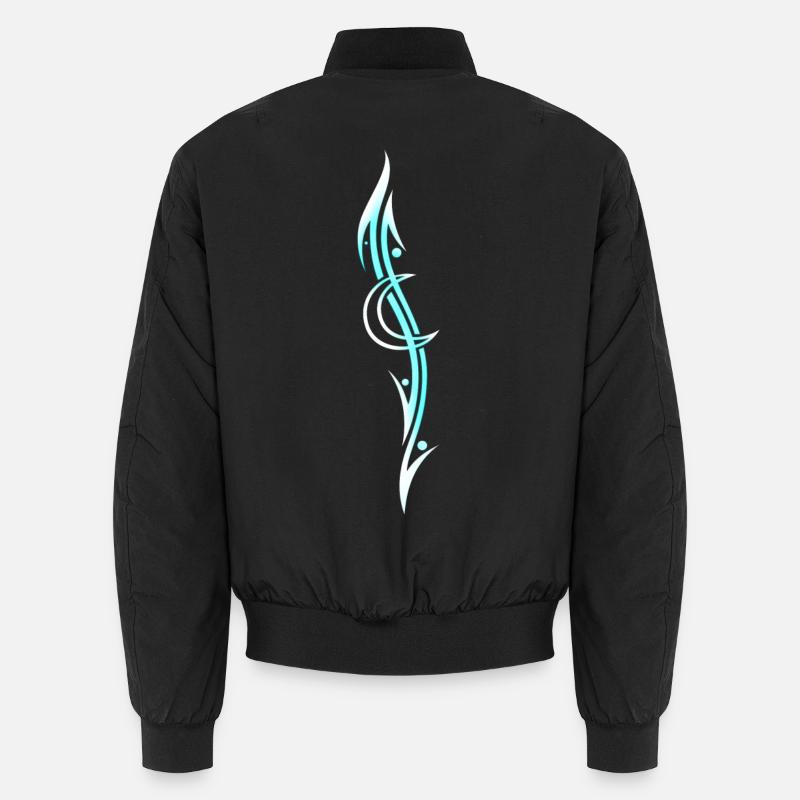 Moon Tribal Tattoo Unisex Bomber Jacket