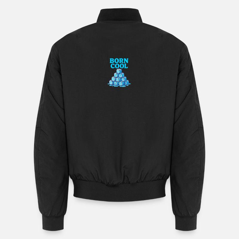 Ijsblok Piramide Blauw - Unisex Bomber Jacket - black