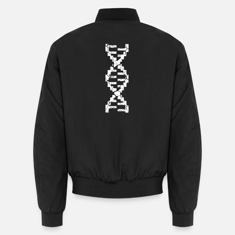 DNA Strang Gebrochen Risse - Unisex Bomberjacke - Schwarz