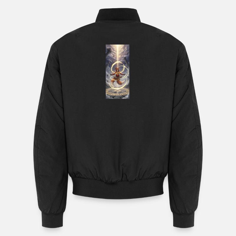 Leuchtender Runenfuchs - Unisex Bomberjacke - Schwarz