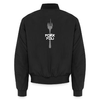 Ich gabel dich - Unisex Bomberjacke - Schwarz - Hinten - AI Model Male 185 light (185cm)