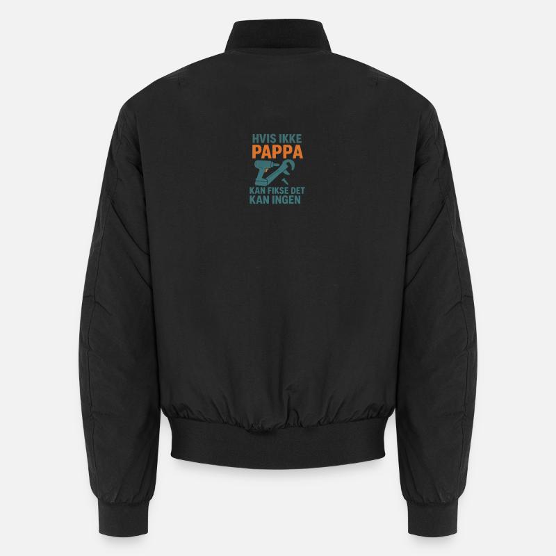 Memory-Design mit Werkzeug-Motiv - Unisex Bomberjacke - Schwarz