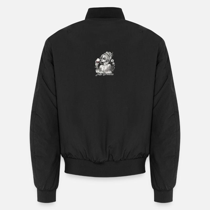 Just relax Wine Chic - Unisex Bomber Jacket - black