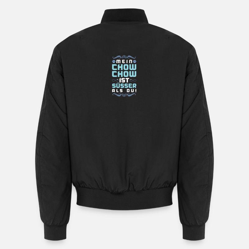 chow chow hund spruch - Unisex Bomberjacke - Schwarz