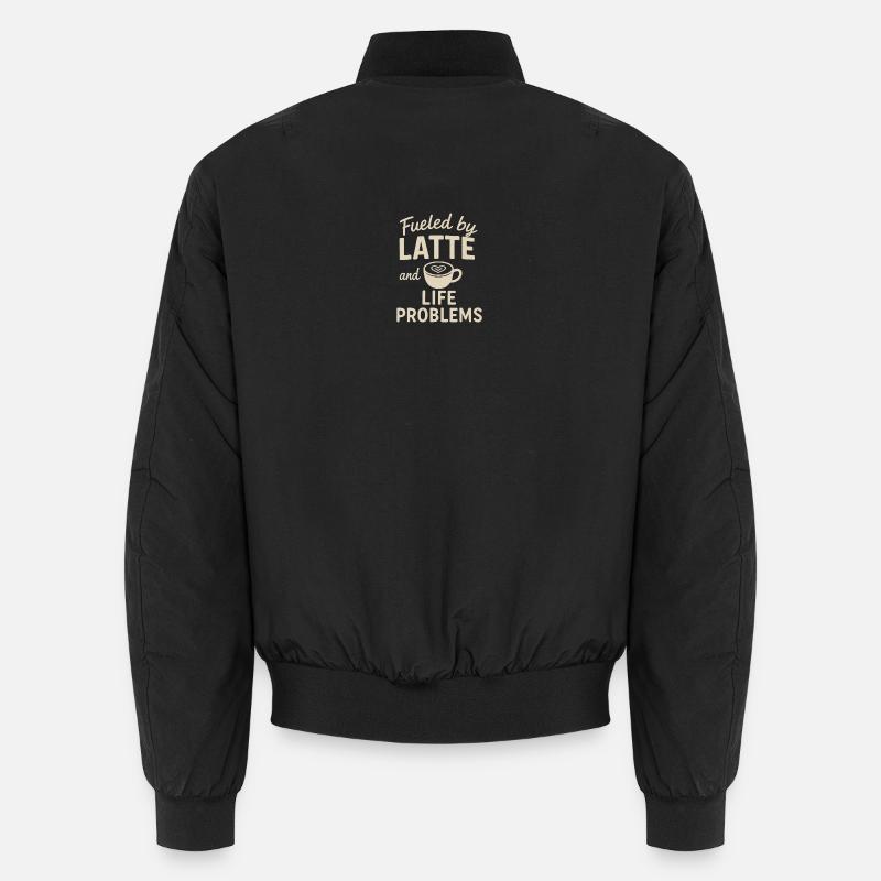 Alimenté par Latte & Chemise Life Problems Bomber unisexe