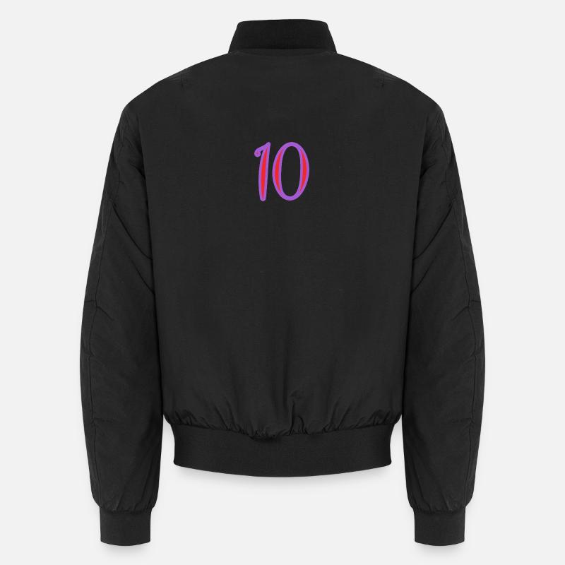 10. 10 YEARS. 10th ANNIVERSARY. 10 YEAR ANNIVERSARY. Unisex Bomber Jacket