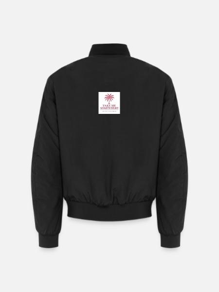 Take Me Somewhere – Logo - Unisex Bomberjacke - Schwarz