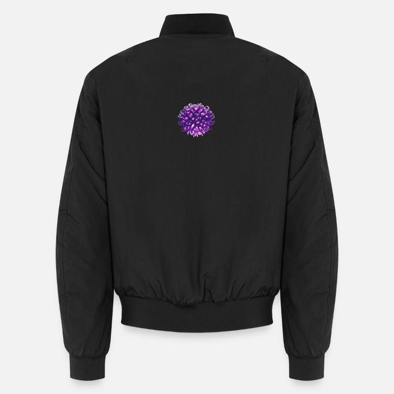 purple tentacle ball - Unisex Bomber Jacket - black