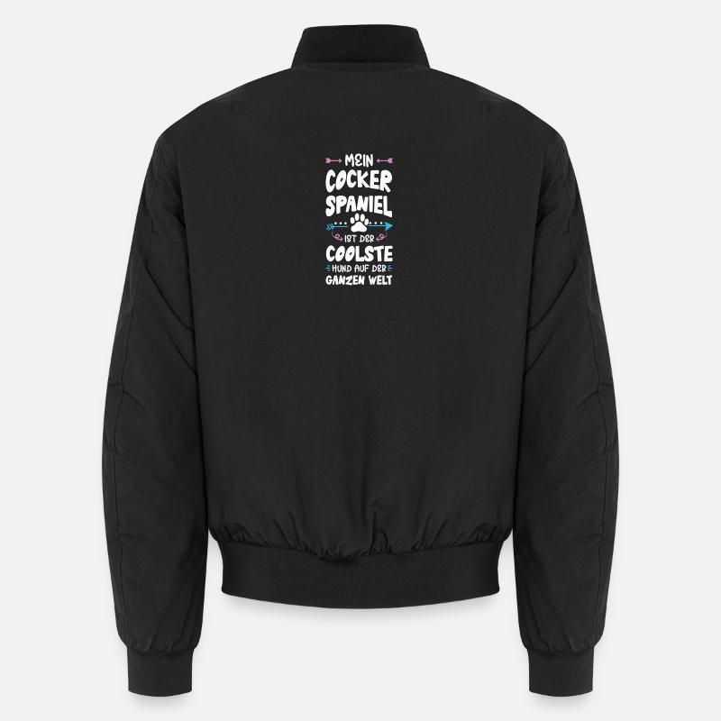 Cocker Spaniel Dog Saying Unisex Bomber Jacket
