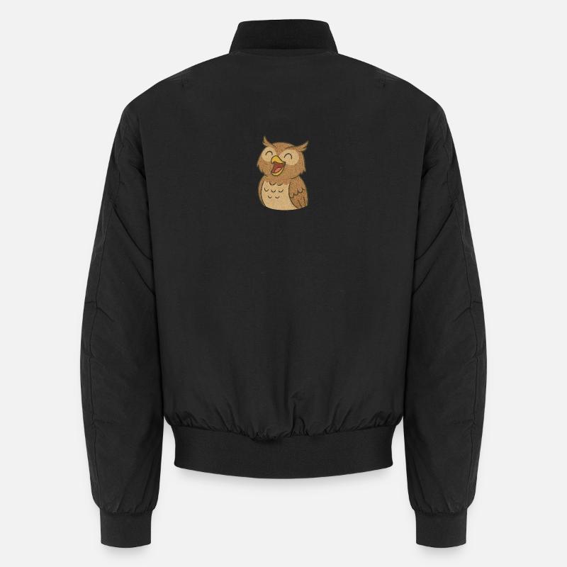 Eule_die_Lacht Unisex Bomberjacke