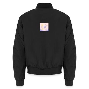 Coquillages pastel étoile de mer - Bomber unisexe - noir - Dos - AI Model Male 185 light (185cm)