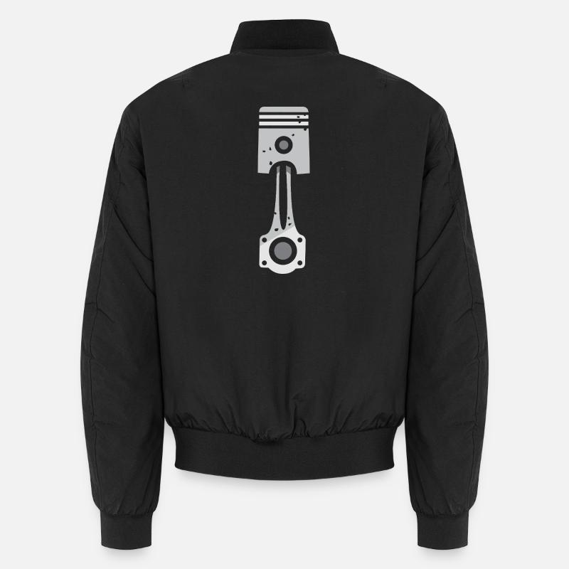 Crossed piston engine design Unisex Bomber Jacket