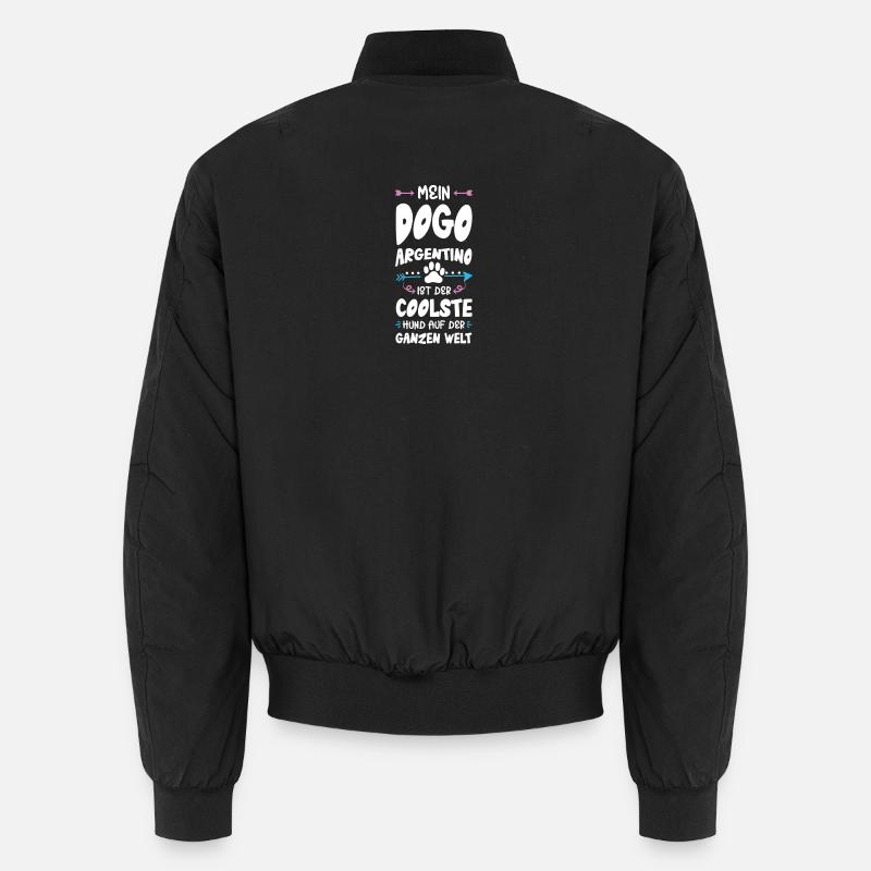 dogo argentino hund spruch Unisex Bomberjacke