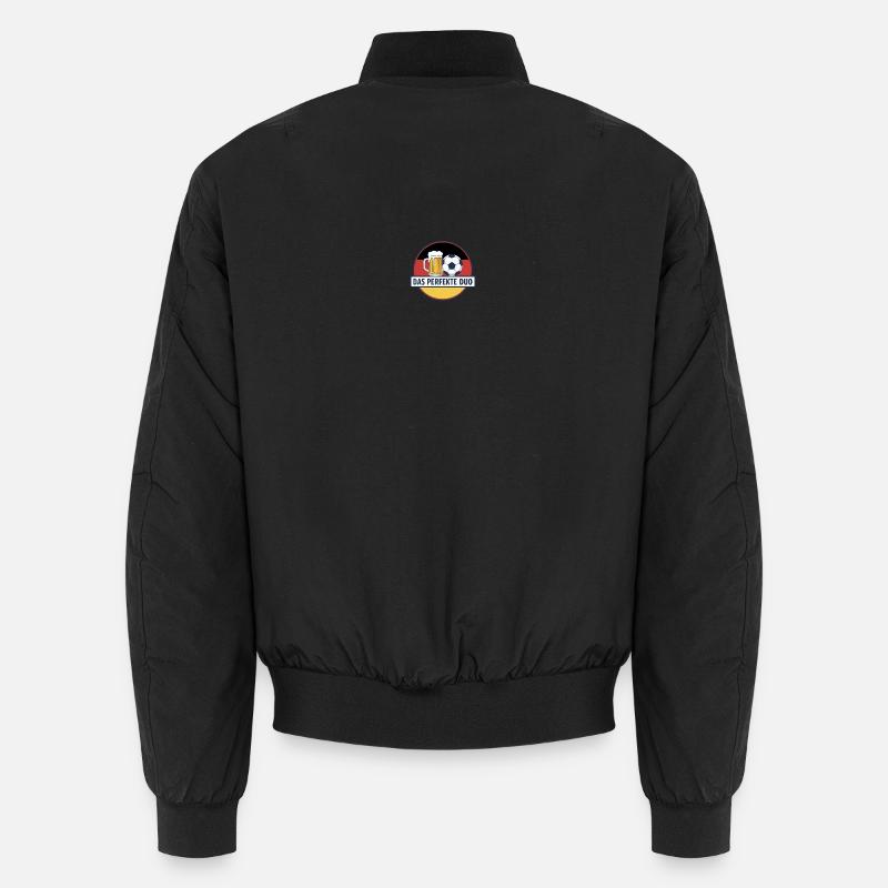 Perfektes Duo Bier und Ball - Unisex Bomberjacke - Schwarz