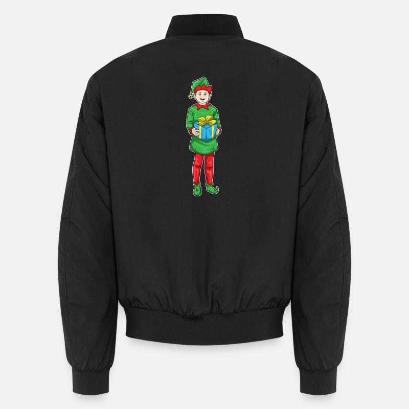 Elf Christmas Package - Unisex Bomber Jacket - black