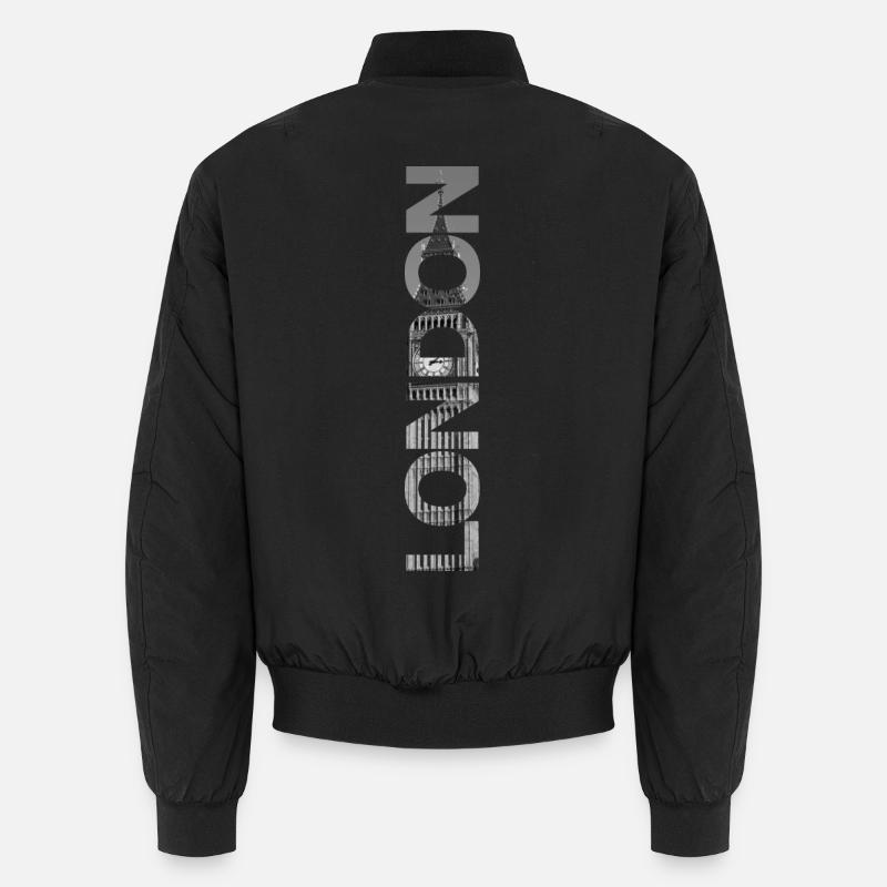 London Big Ben - Geschenk - Unisex Bomberjacke - Schwarz
