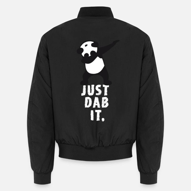 dab just dab it panda dabbing touchdown super win Unisex Bomberjacke
