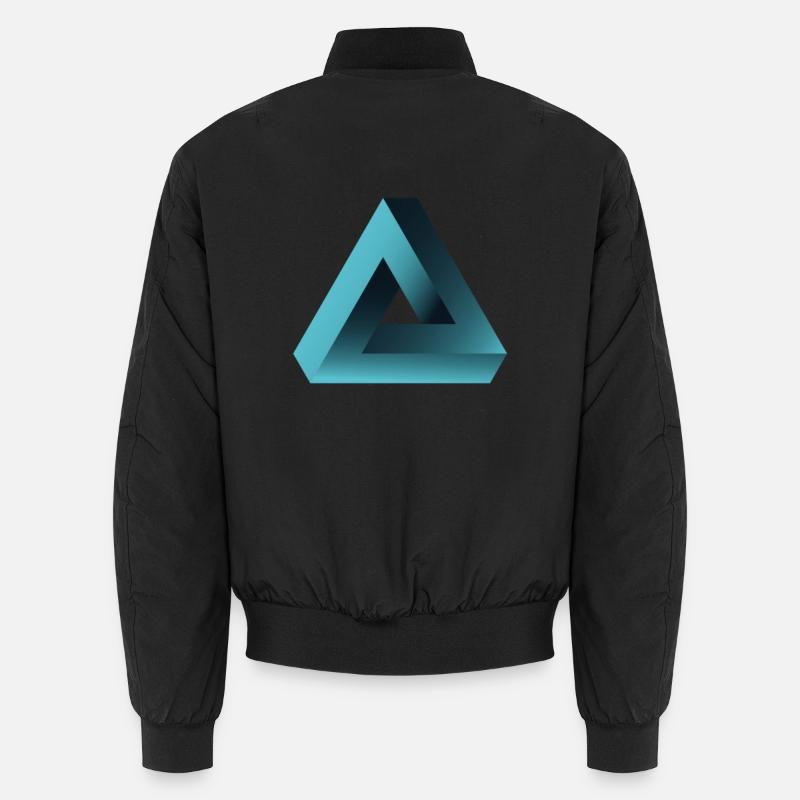 pyramide illusion optique illusion Illuminati ne Bomber unisexe