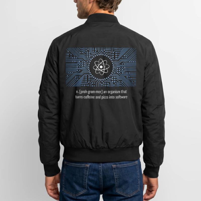 nerd programmierer urknall platine CPU pc code LOL Unisex Bomberjacke