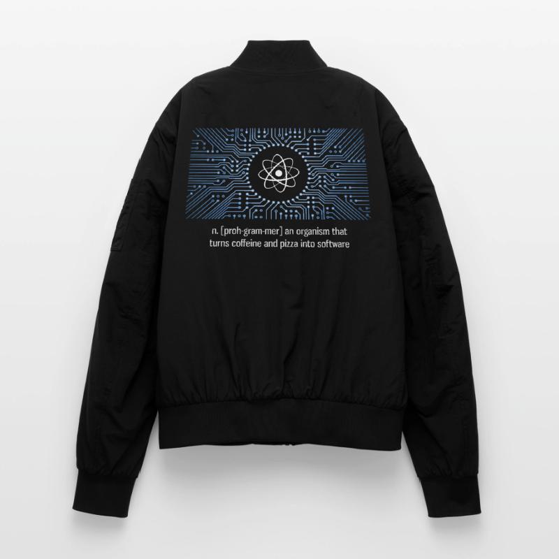 nerd programmierer urknall platine CPU pc code LOL Unisex Bomberjacke