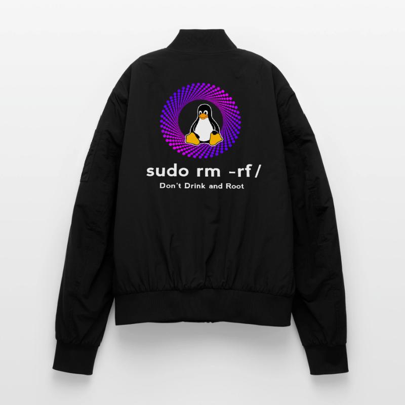 Ordinateur Sys admin Penguin Nerd pc sudo rm -rf cod Bomber unisexe