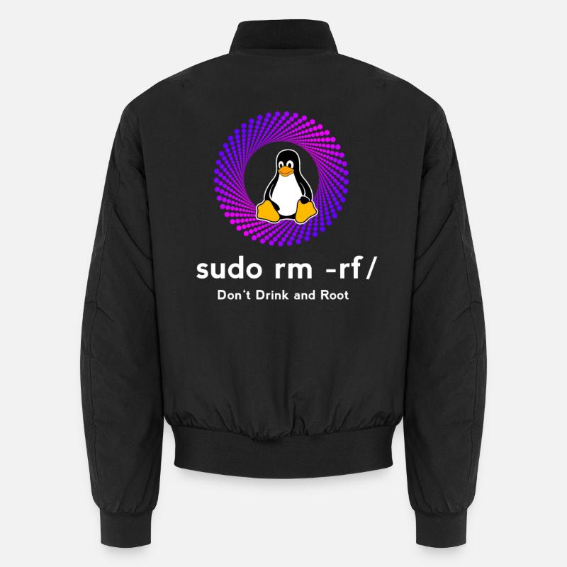Ordinateur Sys admin Penguin Nerd pc sudo rm -rf cod Bomber unisexe