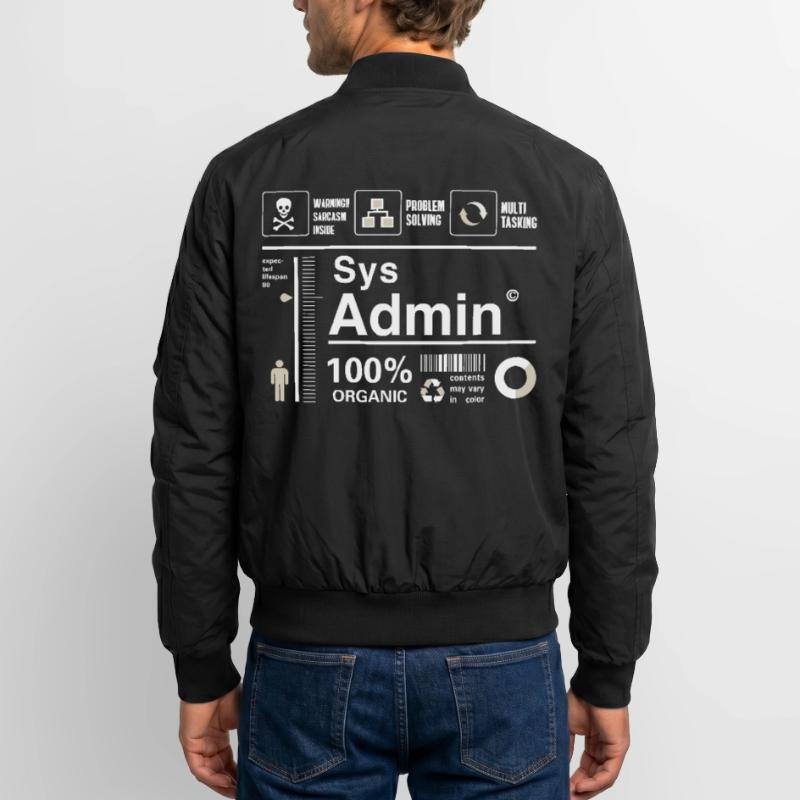 Sys admin programmier Ordinateur Nerd pc Platine cpu Bomber unisexe