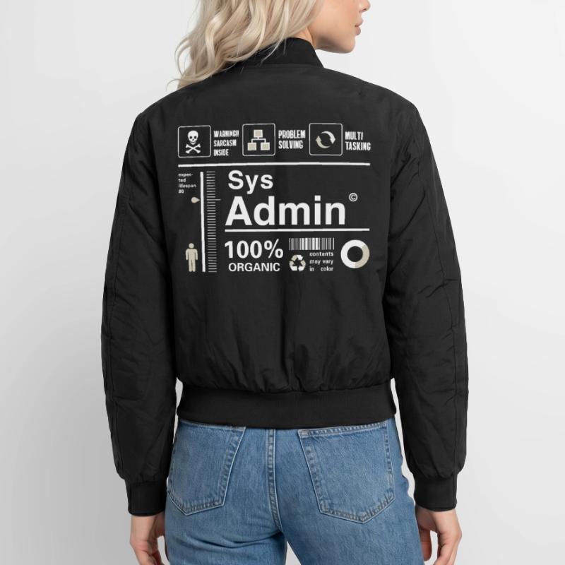 Sys admin programmier Ordinateur Nerd pc Platine cpu Bomber unisexe
