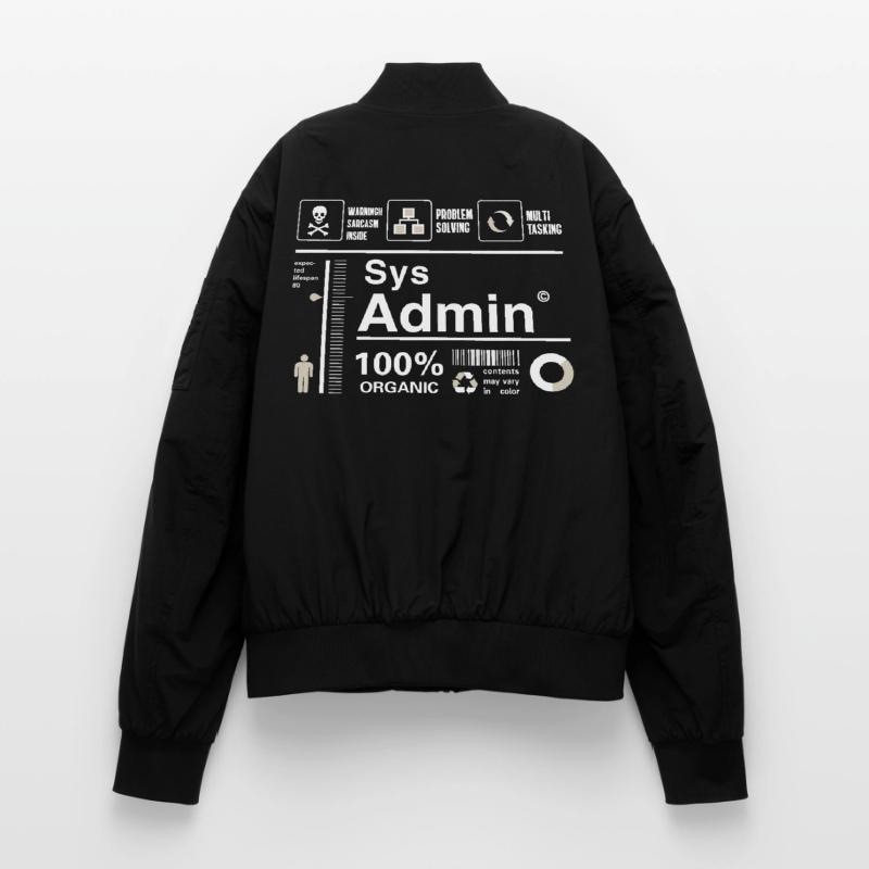 Sys Admin programmier Computer Nerd pc Platine cpu Unisex Bomberjacke