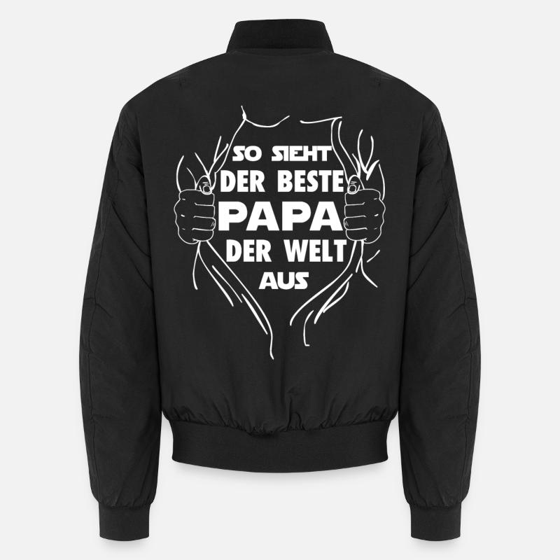 So sieht der beste Papa der welt aus Bomber unisexe
