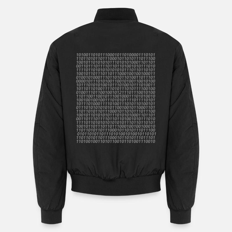 Binär Code Logo Unisex Bomberjacke