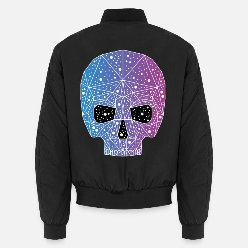 Galactic skull - Unisex Bomber Jacket - black