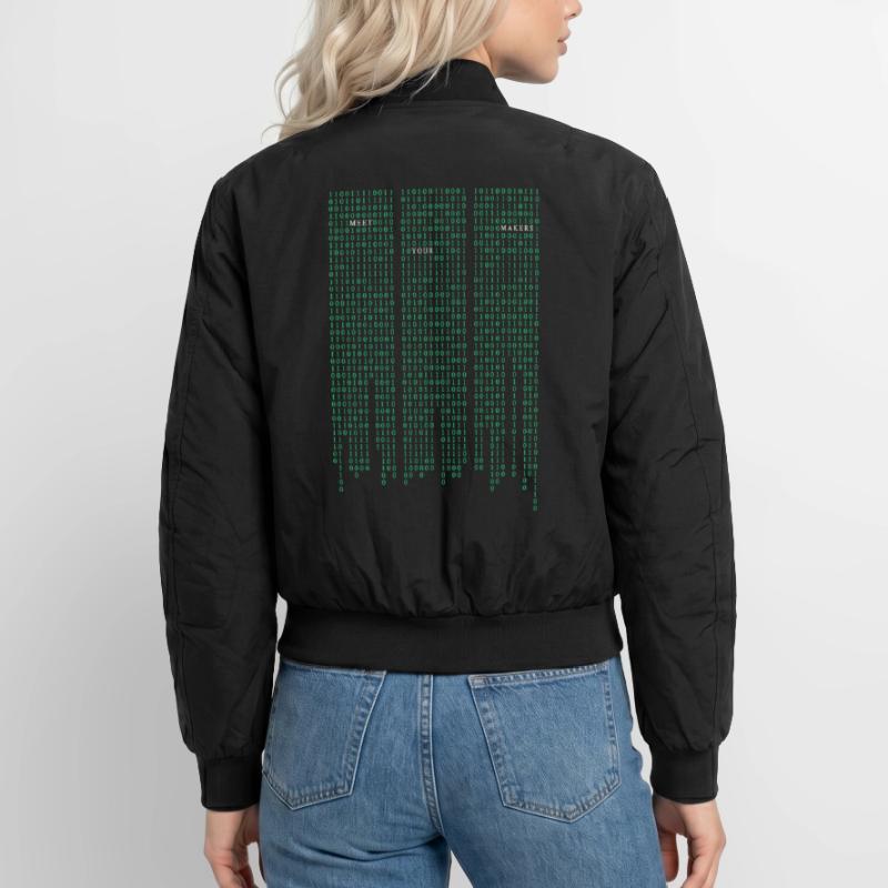 Matrix code Unisex Bomberjacke
