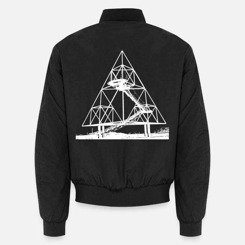 TETRAEDER WEISS Unisex Bomberjacke