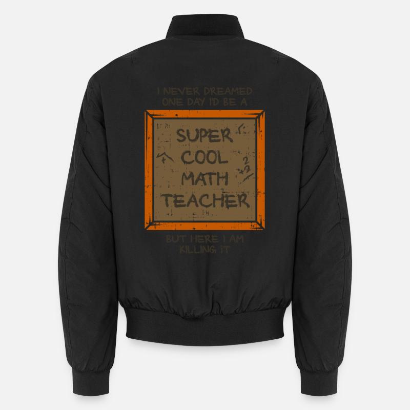 mathematics - Unisex Bomber Jacket - black