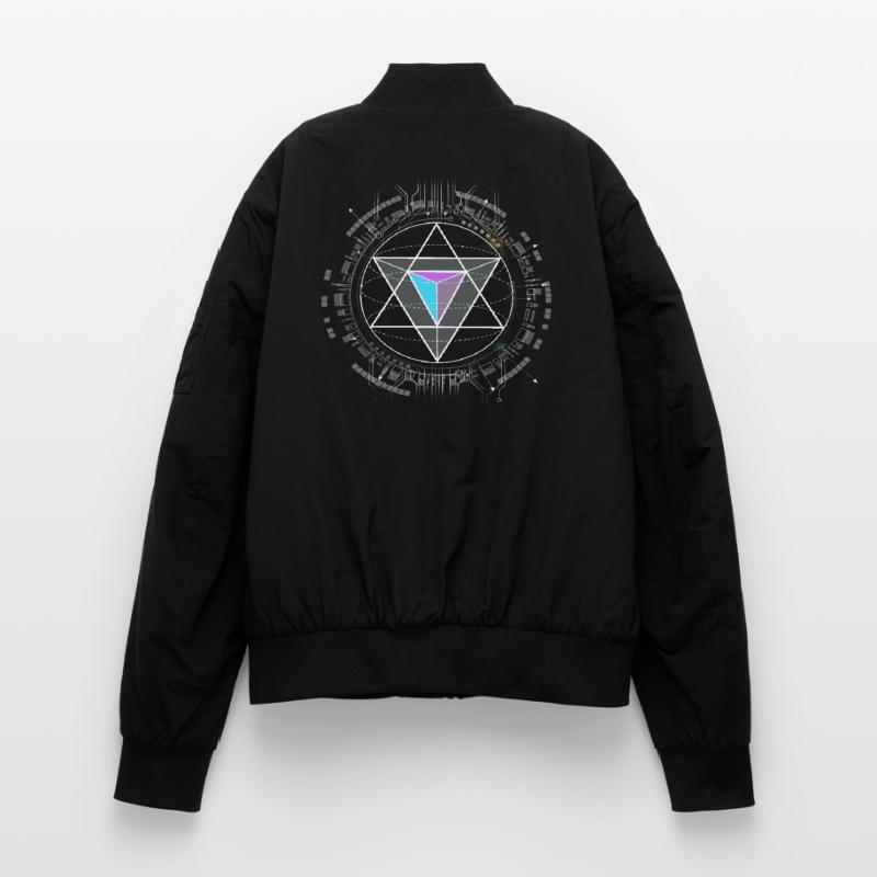 nerd cpu pyramide illuminati jeu wow hacker code Bomber unisexe