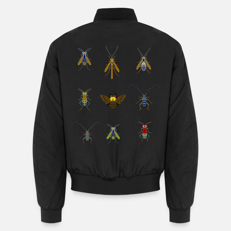 insects mosquitoes bee sting overview fly bug Unisex Bomber Jacket