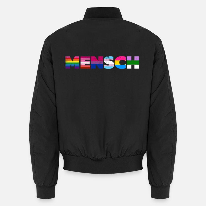 Regenbogen Pride Flag Design Unisex Bomberjacke