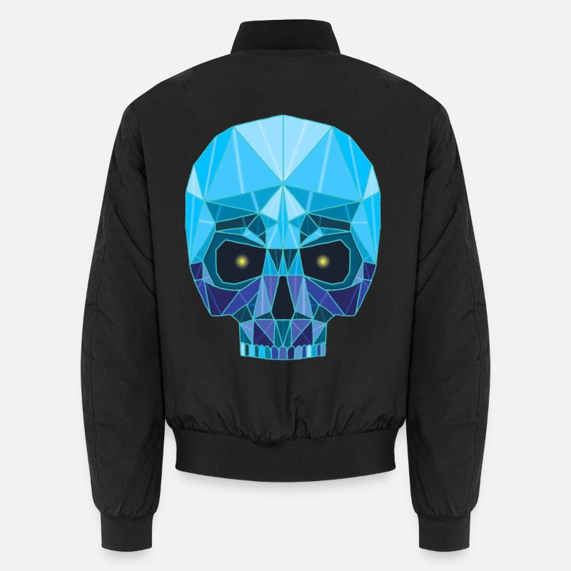 Tête de mort saphir - Bomber unisexe - noir