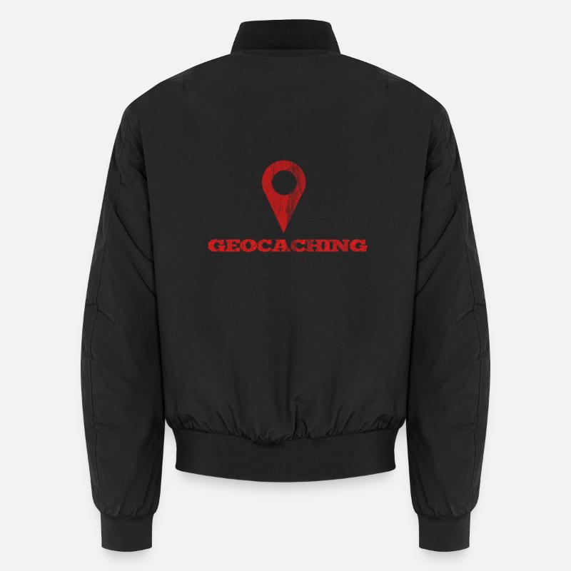 Geocaching - Unisex Bomber Jacket - black